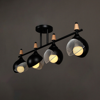 Люстра N6418/4 BK+WOOD 4*40W E27 220V (l-780; w-120; h-270)  VERNER LIGHTING *1 Люстра N6418/4 BK+WOOD 4*40W E27 220V (l-780; w-120; h-270)  VERNER LIGHTING *1