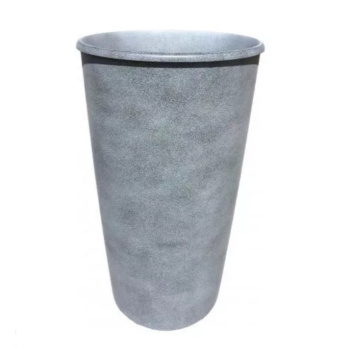 Кашпо пластм. "Le cone" высокое 18,5л(вст.10л),d верх.28мм,h450мм Графит1100-28 "Tek.A.Tek" *1
