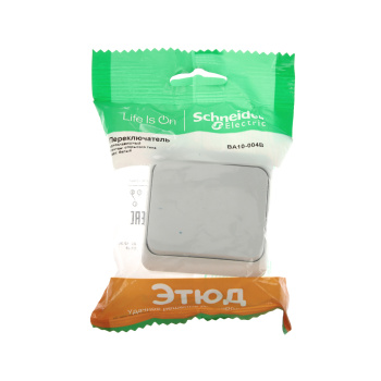 Выключатель "Этюд" ОП 1кл. белый переключатель ВА10-004В *10/25