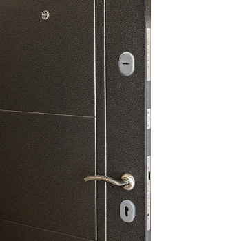 Дверь металлическая 6 см Белый Матовый 860х2050 ЛЕВАЯ Форпост *1