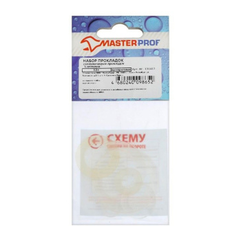 Набор прокладок "Сантехник" №3+ (прозрачные) MP *10/1000