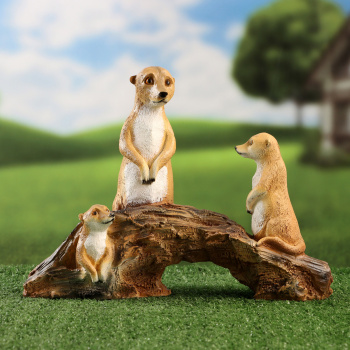 Садовая фигура "Сурикаты" 32х13х23,5см 10322317