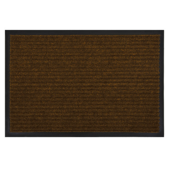 Коврик 120*150 см влаговпитывающий, ребристый коричневый "VORTEX" (арт.22102/24200) *1/6