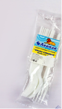 Одноразовая вилка (набор 12 шт) *1/50