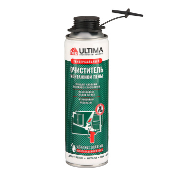 Очиститель монтажной пены 500 мл ULTIMA Очиститель монтажной пены 500 мл ULTIMA