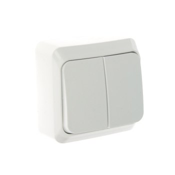 Выключатель "Этюд" ОП 2кл. белый ВА10-002В *10/25