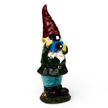 Садовая фигура "Гном фотограф" 10х10х27см 10122719