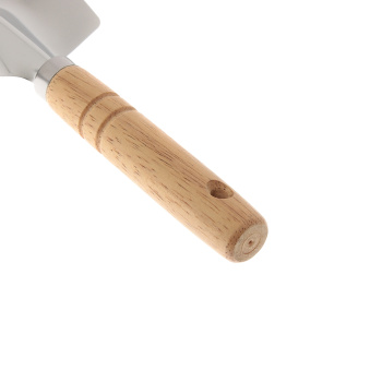 Совок посадочный L-275, широкий, нерж покр, дерев ручка (0532-1) ЦИ    *124144