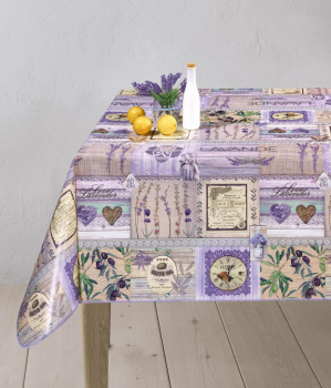 Клеёнка на нетканой основе "Carnelia" "Лаванда" шир.1,4м CL-2150 *20