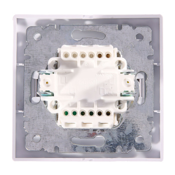 Выключатель Intro Plano СП 1кл. белый с подсветкой 10А-250В IP20 1-102-01