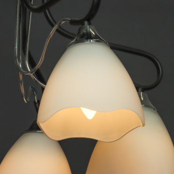 Люстра Verner Lighting А2618/5, 40 Вт, Е27, 5 ламп, черный/хром