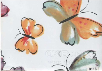 Пленка самоклеящаяся 0.45х8 м D&B, голубые бабочки