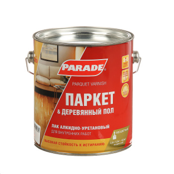 Лак алкидно-уретановый PARADE L-10, 2.5 л, паркетный, матовый