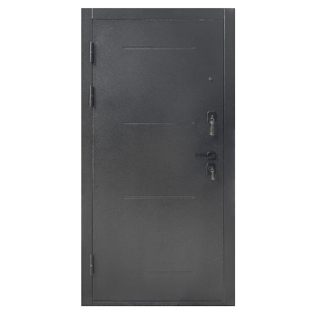Дверь входная Форпост Монблан, 2050х860х95 мм, левая, эмалит серый