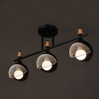 Люстра N6418/3 BK+WOOD 3*40W E27 220V (l-560; w-120; h-270)  VERNER LIGHTING *1 Люстра N6418/3 BK+WOOD 3*40W E27 220V (l-560; w-120; h-270)  VERNER LIGHTING *1