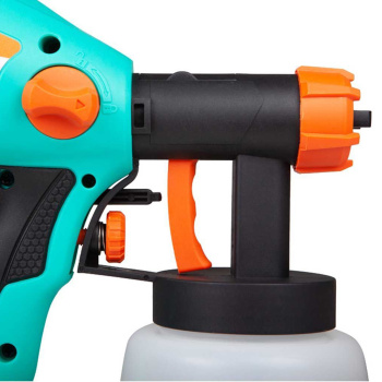 Краскопульт электрич. 400Вт 700мл/м вязк.кр 35DIN/сек сопло2,8мм бак0,8л SG9641 STURM *1/4 Краскопульт электрич. 400Вт 700мл/м вязк.кр 35DIN/сек сопло2,8мм бак0,8л SG9641 STURM *1/4