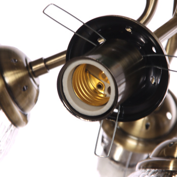 Люстра N5121/6 АВ Е27 6*40Вт ( h=325; d=560)  VERNER LIGHTING *1 Люстра N5121/6 АВ Е27 6*40Вт ( h=325; d=560)  VERNER LIGHTING *1