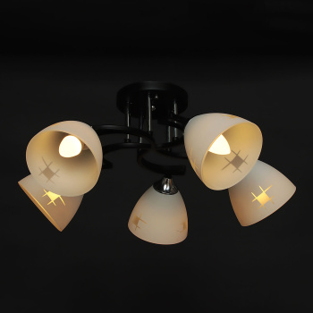 Люстра N3158/5   5*40W E27  (q-600 h-250) S=20м2   VERNER LIGHTING *1