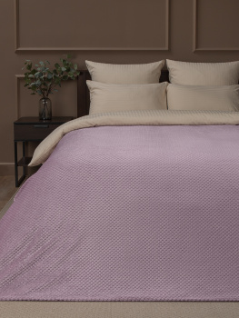 Плед 200*220см фланель жаккард r-ромбики сиреневый TF FNJ LI-BE3(LTLI1) 049/2022 r Absolute *1