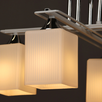 Люстра N6401/4 WT+CR  4*40W E27 220V (d-480; h-275)  VERNER LIGHTING *1