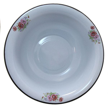 Таз эмалированный 9,0л d400мм с Деколью С-3021/5 *1/5