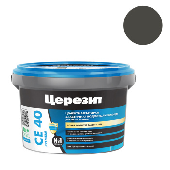 Затирка для швов 2 кг Церезит CE 40, графит Затирка для швов 2 кг Церезит CE 40, графит