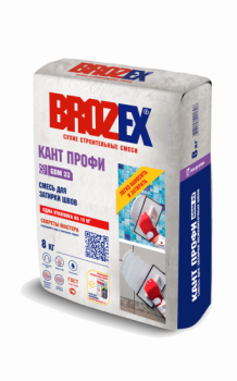 Затирка для швов BROZEX КАНТ ПРОФИ GDM 33, 8 кг, белый