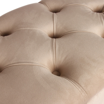 Банкетка прямоугольная 750х400х480мм с каретной стяжкой велюр КОНФЕТТИ ПЛЮМ*1