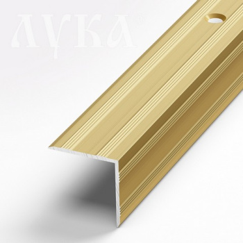 Порог-угол внешний 20х20х1350 мм Лука ПУ 05, золото люкс