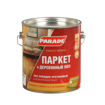 Лак алкидно-уретановый PARADE L-10, 2.5 л, паркетный, глянцевый