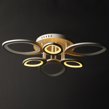 Люстра Verner Lighting Y1057/6, 60 Вт, 3000 K, 1 режим, пульт д/у, белый