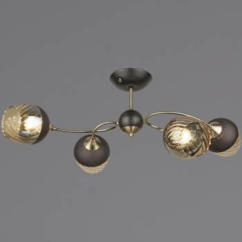 Люстра 04250-0.3-04 BK+AB Е27 60Вт S=16м2 *1