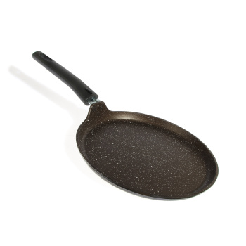 Сковорода алюм. а/приг.литая Kukmara "Мраморная" кофейн.Блинная d24см Съем.р. сбмк240-1а *1/6