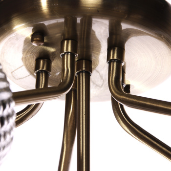 Люстра N5121/6 АВ Е27 6*40Вт ( h=325; d=560)  VERNER LIGHTING *1 Люстра N5121/6 АВ Е27 6*40Вт ( h=325; d=560)  VERNER LIGHTING *1