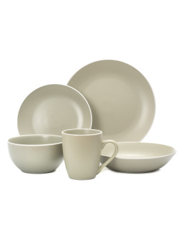 Тарелка керамич. "Fioretta" "Scandy Olive" мелкая d19,3см TDP531 *6/36