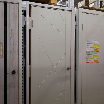 Дверное полотно глухое 2000х600х40 мм BROZEX-WOOD Estetica 304, дуб пломбир