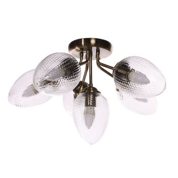 Люстра N5121/6 АВ Е27 6*40Вт ( h=325; d=560)  VERNER LIGHTING *1 Люстра N5121/6 АВ Е27 6*40Вт ( h=325; d=560)  VERNER LIGHTING *1