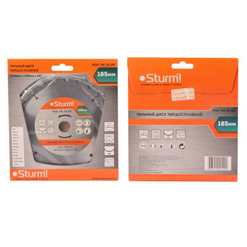 Диск пильный 185*20,0мм 24 зубьев по дереву (9020-185-20-24Т) Sturm *1/50 Диск пильный 185*20,0мм 24 зубьев по дереву (9020-185-20-24Т) Sturm *1/50