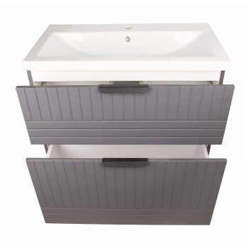 Тумба напольная Corozo Терра 80, серый