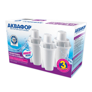 Картридж Аквафор В-100-15 к кувшинам "Стандарт", "Лайн" (упак 3шт.) арт.И3051 *1/24