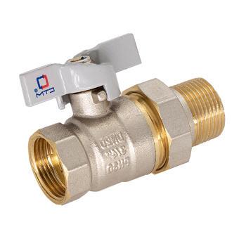 Кран шаровый 1" (Ø25) М/П бабочка с американкой СТМ (СТАНДАРТ) CWAFM001 *1/8