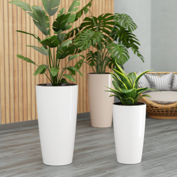 Кашпо пластм. "Рондо" высокое 35л d 320мм h565мм, со вставкой 15л Белый М8879 (ЗПИ "Альт.") *1 Кашпо пластм. "Рондо" высокое 35л d 320мм h565мм, со вставкой 15л Белый М8879 (ЗПИ "Альт.") *1