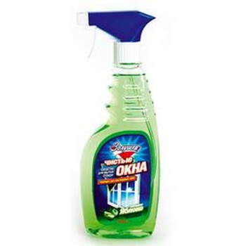 Чист.ср-во д/стекла ЗОЛУШКА Чистые окна с Нашатырным спиртом с распылит 0,5л (Ч21-7) (Москва) *12