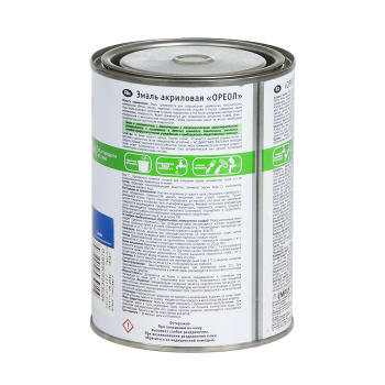 Эмаль акриловая синяя 0,9 кг Ореол *1/14/588