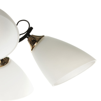 Люстра Verner Lighting N40335, 40 Вт, Е14, 5 ламп, черный/белый