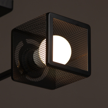 Люстра N6400/2 BK+COP 2*40W E27 220V (l-465; w-155; h-195)  VERNER LIGHTING *1