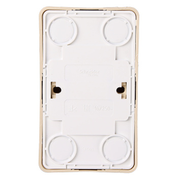 Розетка "Этюд" ОП 2-мест. кремовая РА16-005 *8/16