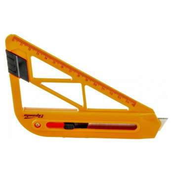 Нож строительный для обоев корпус пластик выдвижное лезвие 18мм линейка (789195) Sparta *1/20/720