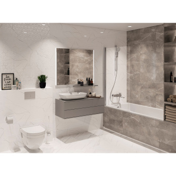 Плитка 50х25 см настенная 1.37 м² Global Tile The Siluet, белый