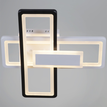 Светильник потолочный светодиодный 03629-0.3-2+1 WH+BK LED 3000-6500К 66W ПДУ+диммер S=12м2  *1